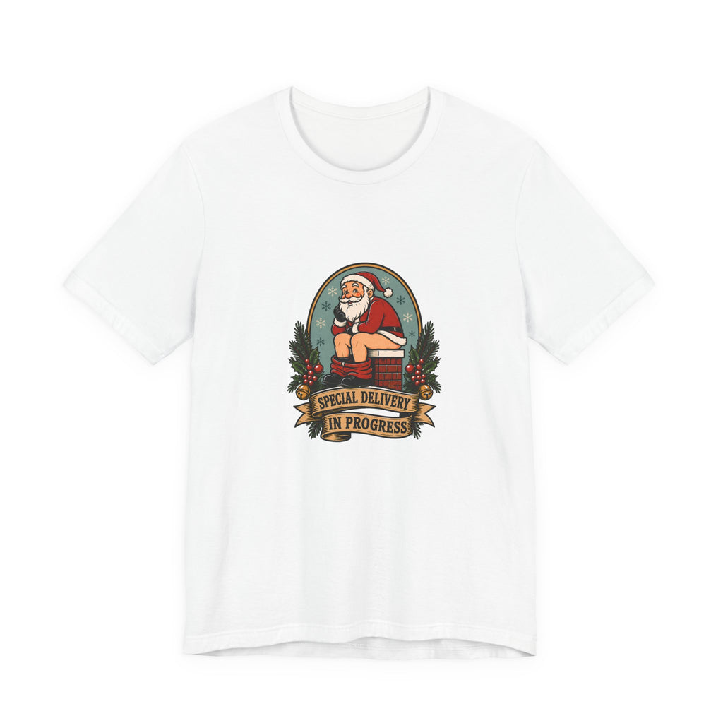 Special Delivery in Progress - Funny Santa T-Shirt - view 1