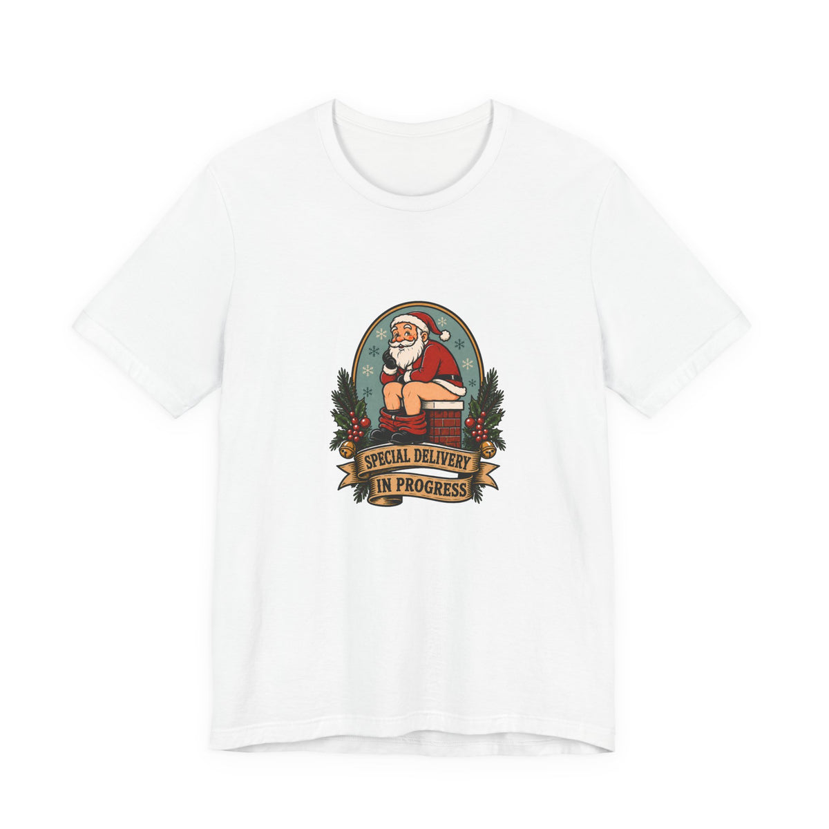 Special Delivery in Progress - Funny Santa T-Shirt - view 1