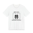 Empty Seat Shoulder Available - Funny Travel T-Shirt - view 1