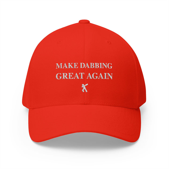 Casquette rouge brodée « Make Dabbing Great Again » - vue principale