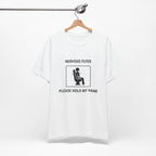 Nervous Flyer Please Hold My Hand - Funny Travel T-Shirt - view 2