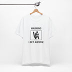 Warning I Get Airsick - Funny Travel T-Shirt - view 4