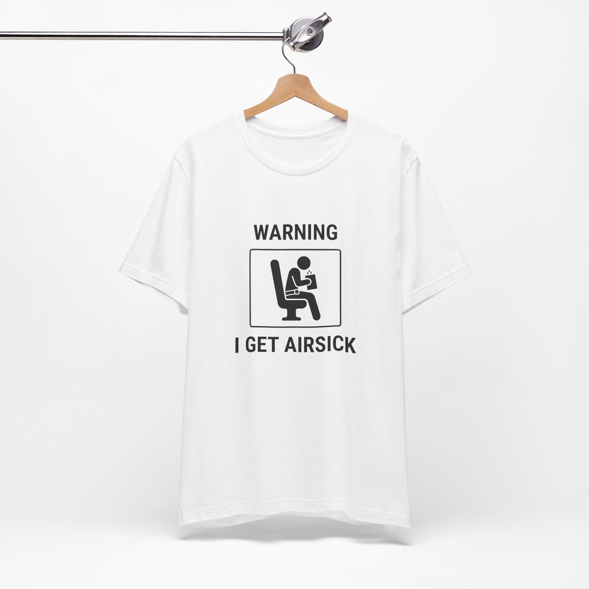 Warning I Get Airsick - Funny Travel T-Shirt - view 4