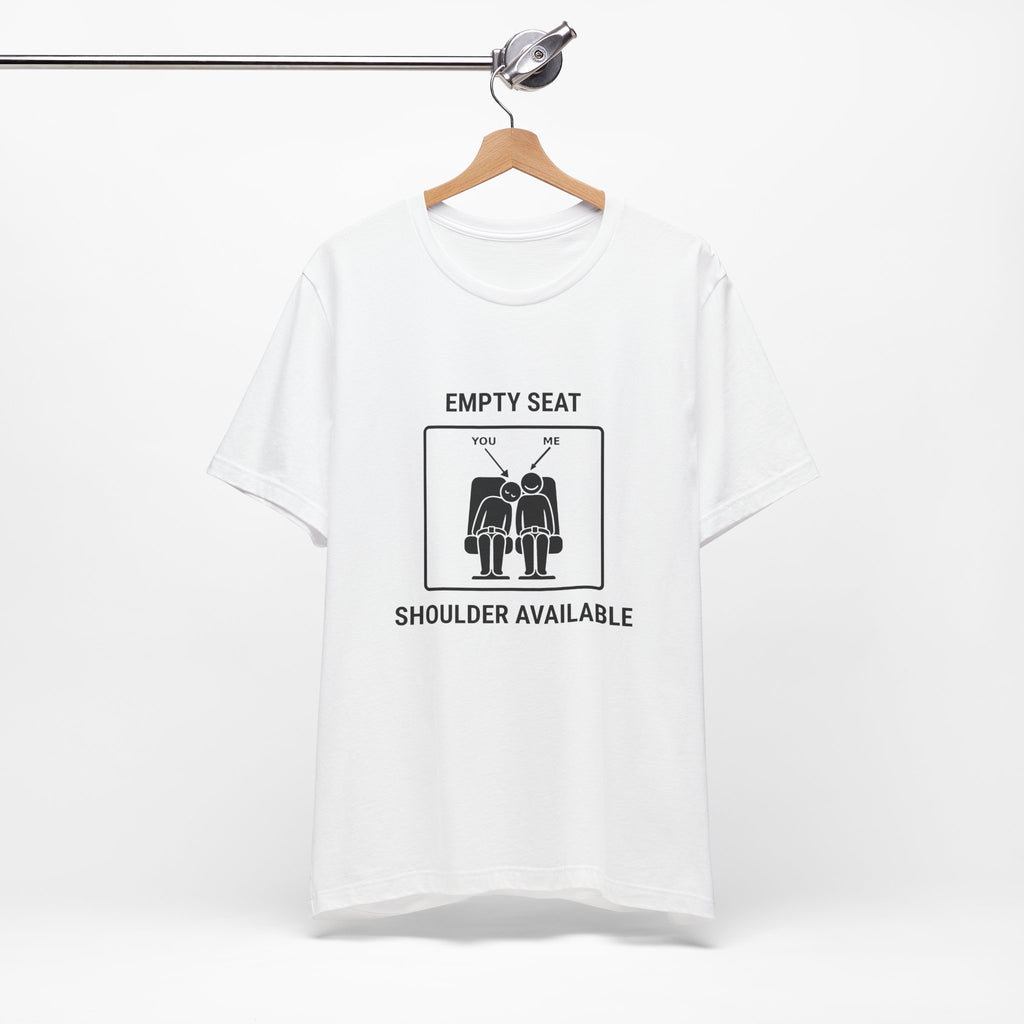 Empty Seat Shoulder Available - Funny Travel T-Shirt - view 4