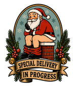Special Delivery in Progress - Funny Santa T-Shirt - view 2