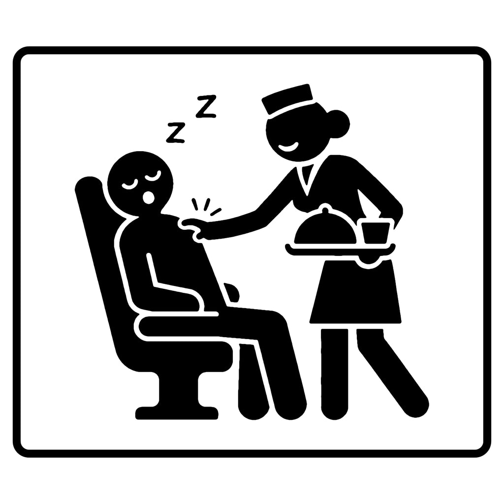 Wake Me for Meal Service - Funny Travel T-Shirt - view 3