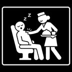 Wake Me for Meal Service - Funny Travel Hoodie - view 3