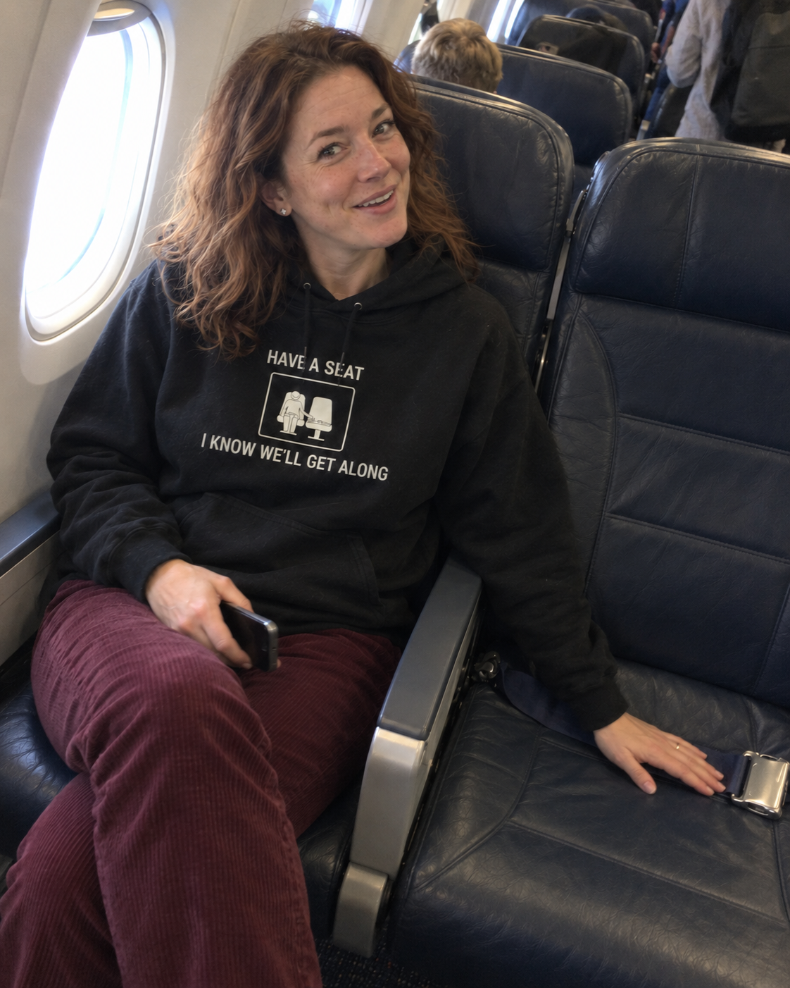 Have a Seat I Know We’ll Get Along - Funny Travel Hoodie - view 2