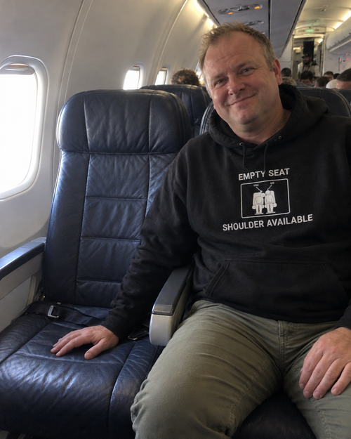 Empty Seat Shoulder Available - Funny Travel Hoodie