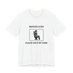 Nervous Flyer Please Hold My Hand - Funny Travel T-Shirt - view 1