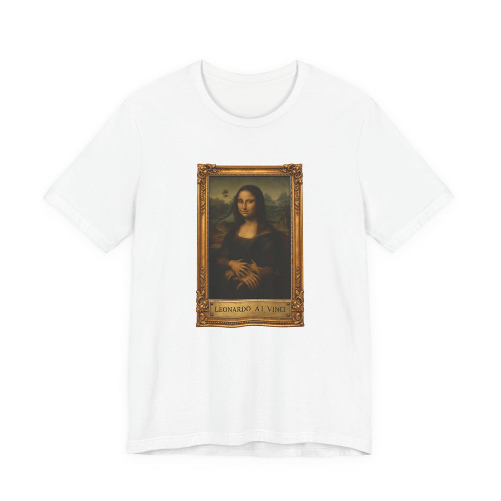 Leonardo A.I. Vinci - Funny Mona Lisa T-shirt - view 1