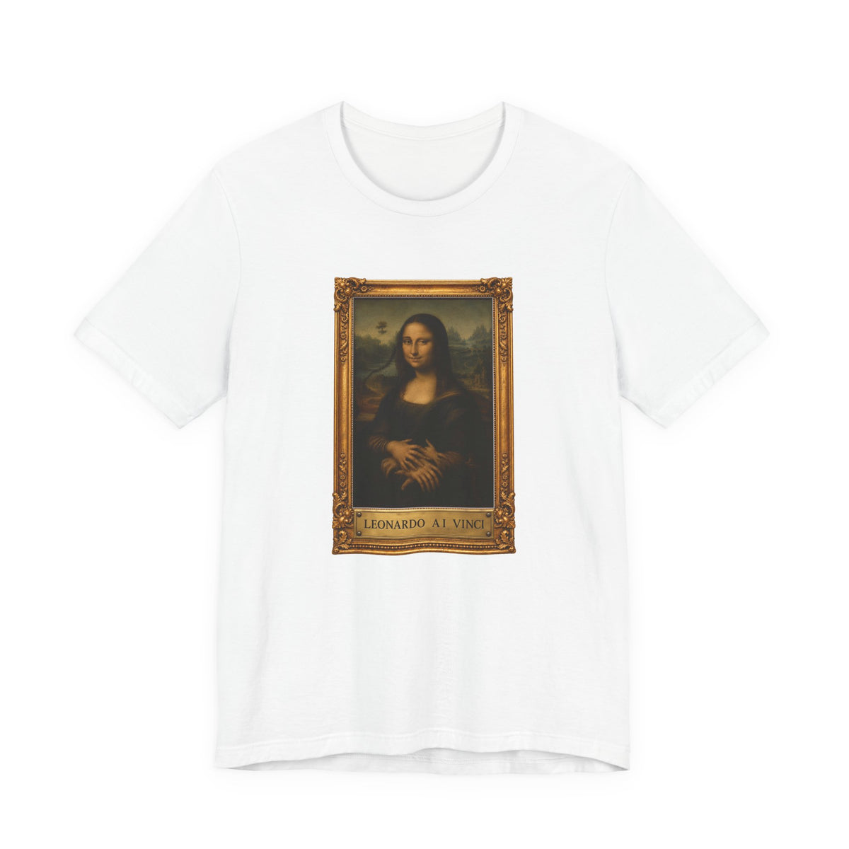 Leonardo A.I. Vinci - Funny Mona Lisa T-shirt