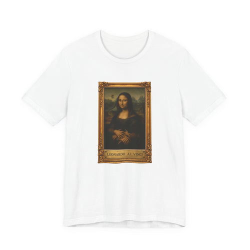 Leonardo A.I. Vinci - Funny Mona Lisa T-shirt - view 1