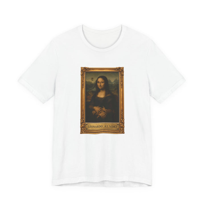 Leonardo A.I. Vinci - Funny Mona Lisa T-shirt - view 1
