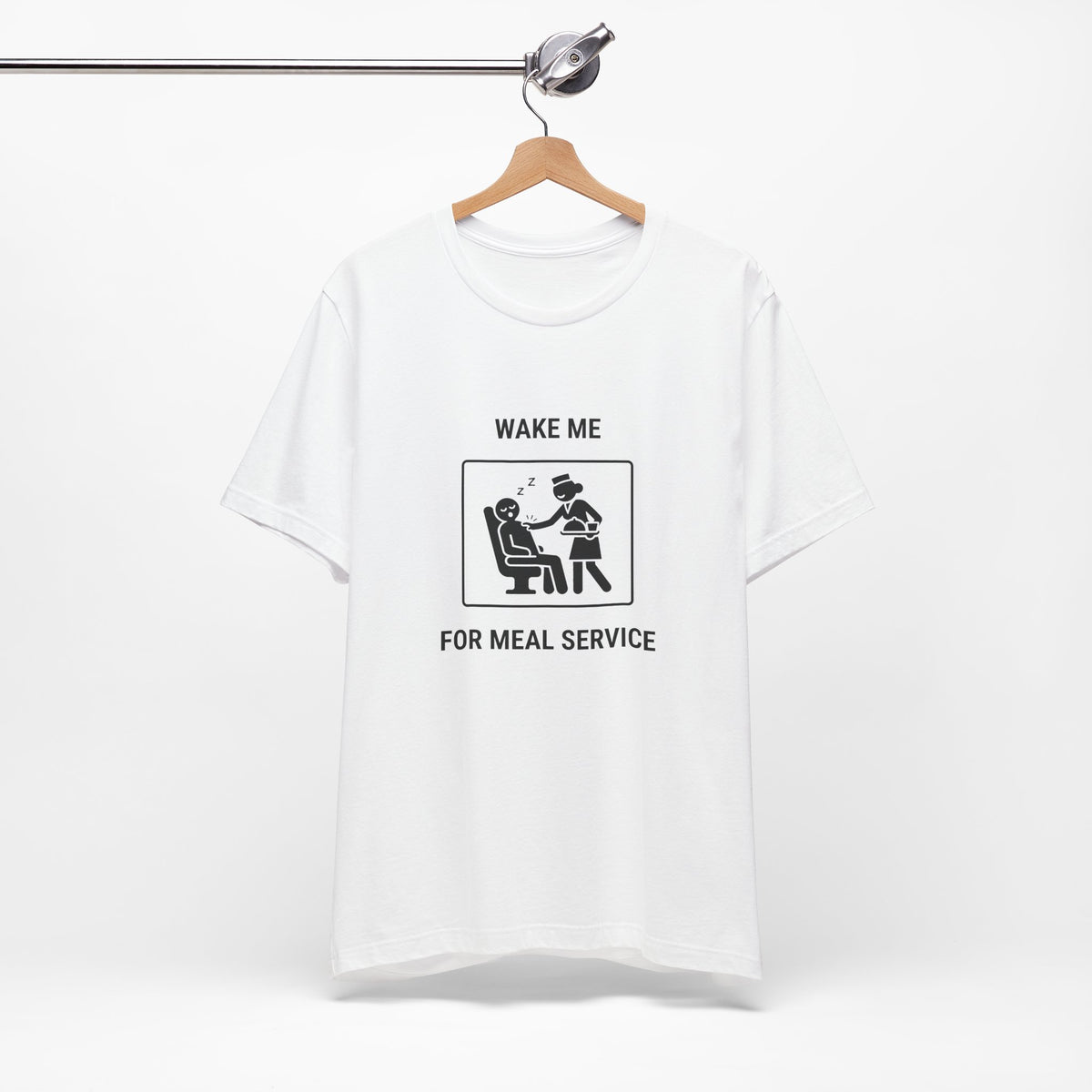 Wake Me for Meal Service - Funny Travel T-Shirt - view 4